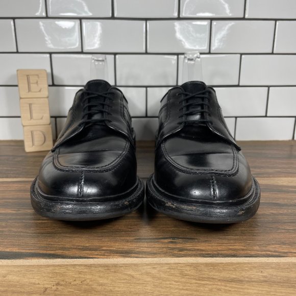 Allen Edmonds Mens Norse Black Split Moc Toe Lace Up Blucher Derby Shoes Size 10 main image 6